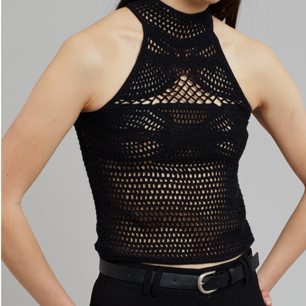 THE GARMENT EGYPT CROCHET TANK TOP - BLACK
ADD TO WISHLIST - Picture 2 of 11